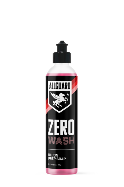 Zero Wash Decon Prep car was shampoo soap bottle